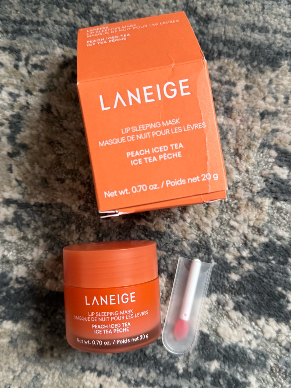 LANEIGE Peach Iced Tea Lip Sleeping Mask - Orange Packaging
